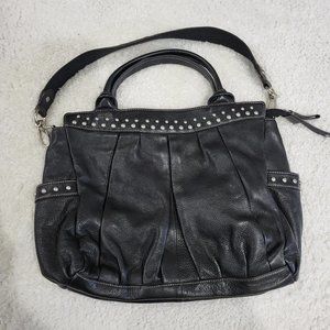 Fenn Wright Manson Leather Satchel Tote Black